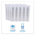  | Boardwalk BWKPET9 9 oz. PET Plastic Cold Cups - Clear (1000/Carton) image number 4