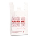 Bulk Savings Pricing 2 | Inteplast Group THW1VAL 11-1/2 in. x 21 in. Polyethylene Thank You Handled T-Shirt Bags - White (900/Carton) image number 3