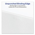 Office Jansan | Avery 11370 11 in. x 8.5 in. 25-Tab Preprinted Legal Exhibit Side 1 to 25 Tab Index Dividers - White (1-Set) image number 5