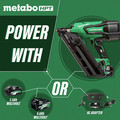 Framing Nailers | Metabo HPT NR3665DAM MultiVolt 36V Brushless Lithium-Ion Cordless Metal Connector Nailer Kit (2.5 Ah) image number 3