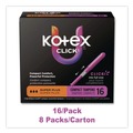 Cleaning & Janitorial Supplies | Kimberly-Clark 51582 U by Kotex Click Compact Super Plus Absorbency Tampons (8/Carton) image number 7
