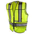 Safety Vests | Dewalt DSV421-S/L Class 2 Adjustable Breakaway Mesh Vest - Green - Size S-L image number 0