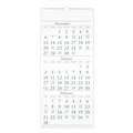 Bulletin Boards | AT-A-GLANCE SW115-28 14-Month: Dec 2025 to Feb 2027 12 in. x 27 in. 3-Month Reference Wall Calendar - White Sheets image number 0