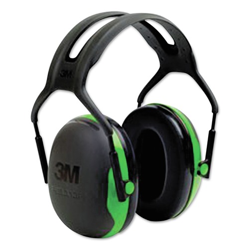 Ear Protection | 3M X1A PELTOR X Series 22 dB NRR Earmuffs - Black/Green image number 0