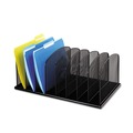 Office Jansan | Safco 3253BL Onyx 19.5 in. x 11.5 in. x 8.25 in. 6-Compartment, 3-Drawer Organizer - Black image number 1