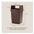 Trash & Waste Bins | Rubbermaid Commercial FG256B00BRN 56 gal. Plastic Glutton Container - Brown image number 5