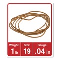 Office Jansan | Universal UNV00119 0.04 in. Gauge Size 19 Rubber Bands - Beige (1240/Pack) image number 2