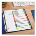 Office Jansan | Avery 11841 1 - 8 Tab 11 in. x 8.5 in. Customizable TOC Ready Index Divider Set - Multicolor (1 Set) image number 5