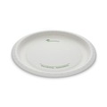 Bowls and Plates | Pactiv Corp. PSP10EC EarthChoice Pressware 10 in. Diameter Plate Paper Compostable Dinnerware - White (300/Carton) image number 0