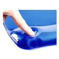 Office Jansan | Fellowes Mfg Co. 91137 Gel Crystals 18.5 in. x 2.25 in. Keyboard Wrist Rest - Blue image number 3