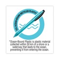 Pens | BIC BPRR11BK ReVolution Ocean Bound Medium 1 millimeter Retractable Ballpoint Pen - Black Ink/Translucent Blue Barrel (1-Dozen) image number 5