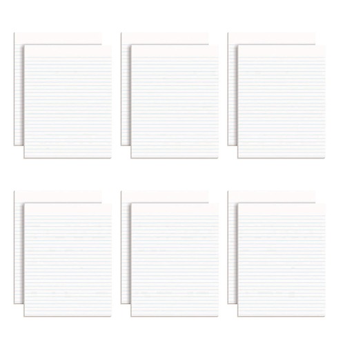 Office Jansan | Ampad 21-112 8.5 in. x 11 in. Glue Top Pads - Wide/Legal, White (1-Dozen) image number 0