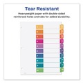 Office Jansan | Avery 11169 Ready Index 11 in. x 8.5 in. 10-Tab 1 to 10 Uncollated Customizable TOC Dividers - Multicolor Tabs/White (24/Box) image number 4