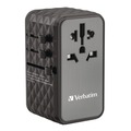 Office Electronics & Batteries | Verbatim 32121 UTA-06 Gan III 2-USB-A/2-USB-C/Quick Charge 4plus Universal Travel Adapter image number 2