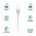 Cutlery | Eco-Products EP-S017 Plantware CPLA Cutlery Fork - White (1000/Carton) image number 7
