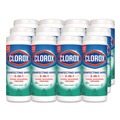 Disinfectants | Clorox 01593 7 in. x 8 in. 1-Ply Bleach Free Disinfecting Wipes - Fresh Scent, White (12 Canisters/Carton) image number 0