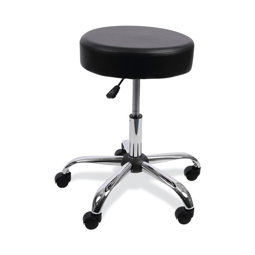 Mothers Day Sale! Save an Extra 10% off your order | Alera ALEUS4716 19.69 in. to 24.80 in. Seat Height Height Adjustable Backless Lab Stool - Black image number 0