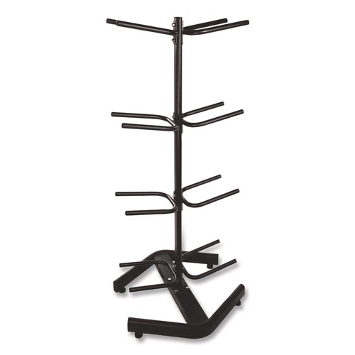 Office Filing Cabinets & Shelves | Champion Sports DTM1 28 in. x 28 in. x 60 in. U-Ring Double Medicine Ball Tree - Black image number 0