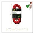 Office Electronics & Batteries | GoGreen Power GG-14025 25 ft. 15 Amps 12 AWG Lighted End Heavy-Duty Extension Cord - Orange/Black image number 4