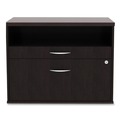  | Alera ALELS583020ES Open Office Desk Series 29.5 in. x19.13 in. x 22.88 in. 2-Drawer 1 Shelf Pencil/File Legal/Letter Low File Cabinet Credenza - Espresso image number 0