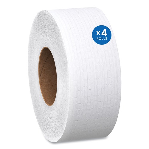 Scott 3148 1000 ft. JRT Jumbo Roll 2-Ply Bathroom Tissue - White (4 Rolls/Carton) image number 0