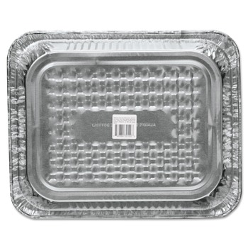 Handi-Foil 10.38 x 12.75 Half-Size Deep Aluminum Steam Table Pans (100/Carton)