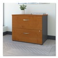 Office Filing Cabinets & Shelves | Bush WC72454CSU 35.75 in. x 23.38 in. x 29.88 in. Series C 2-Drawer Lateral File - Natural Cherry/Graphite Gray image number 1