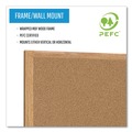  | MasterVision SB1420001233 72 in. x 48 in. Oak Wood Frame Earth Cork Board - Tan Surface image number 6