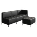  | Alera ALEQB8116P 26.38 in. x 26.38 in. x 30.5 in. QUB Series Powered Armless L Sectional - Black image number 8