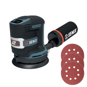 Senix 20V Max Brushless 3-Speed 5 in. Cordless Orbital Sander (Tool Only)