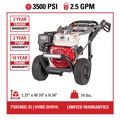 Summer Savings Start Here! Cool Deals on Fans, Tools & Outdoor Equipment | Simpson 61014 3500 PSI at 2.5 GPM HONDA GX200 AAA Triplex Pump Cold Water Professional Gas Pressure Washer image number 4