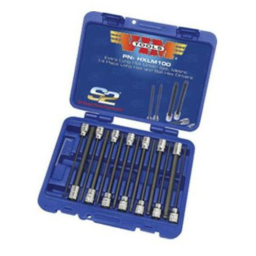 Bits and Bit Sets | VIM Tool HXLM100-03 14-Piece Metric Long Hex Driver Set image number 0