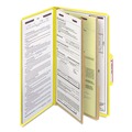 Office Jansan | Smead 19034 Pressboard Six-Section Top Tab Classification Folders - Legal, Yellow (10/Box) image number 1