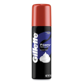 Gillette 2 oz. Aerosol Spray Can Foamy Shave Cream - Original Scent (48/Carton)