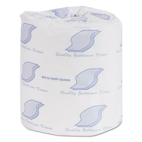 Cleaning & Janitorial Supplies | GEN GN999 Septic Safe Wrapped 2-Ply Bath Tissue - White (300 Sheets/Roll 96 Rolls/Carton) image number 0