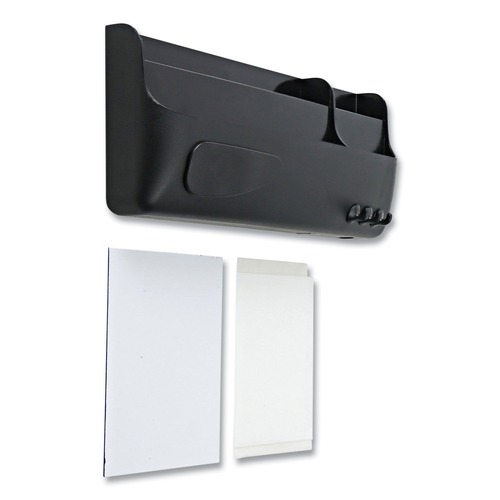 Mothers Day Sale! Save an Extra 10% off your order | MasterVision SM010101 9 in. x 4 in. Magnetic SmartBox Organizer - Black image number 0