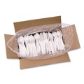 Food Service | Boardwalk BWKSPOONPPMW 5.31 in. Mediumweight Polypropylene Spoon Cutlery - White (1000/Carton) image number 2