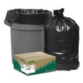  | Earthsense Commercial RNW4750 56 Gallon 1.25 mil. 43 in. x 48 in. Linear Low Density Recycled Can Liners - Black (100/Carton) image number 0