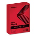 Cleaning & Janitorial Supplies | PrintWorks Professional 00105 8.5 in. x 11 in. 24 lbs. Text Weight Color Paper - Red (1-Ream) image number 0