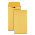 Office Jansan | Quality Park QUA50662 Trade Size 6 3.38 in. x 6 in. Square Flap Gummed Closure Coin and Small Part Envelopes - Brown Kraft (500/Box) image number 0