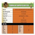 Tapes & Adhesives | Gorilla Glue 102433 0.88 oz Super Glue Gel - Dries Clear image number 5