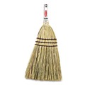 Brooms | Rubbermaid Commercial FG637300BRN 38 in. Overall Length Corn Fiber Bristles Corn-Fill Broom - Brown image number 1