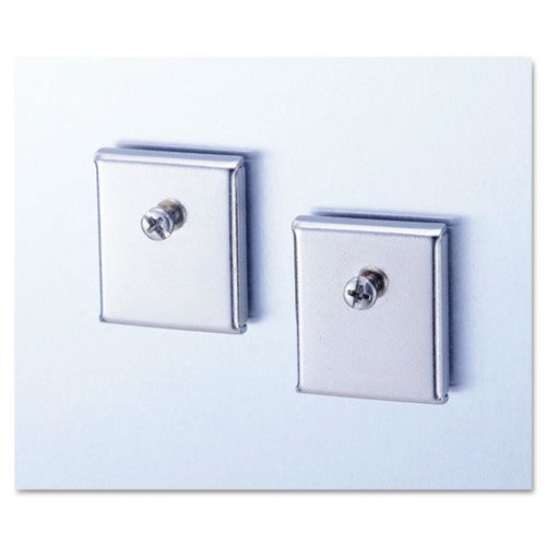  | Universal UNV08172 Cubicle Accessory Mounting Magnets - Silver (2/Pack) image number 0