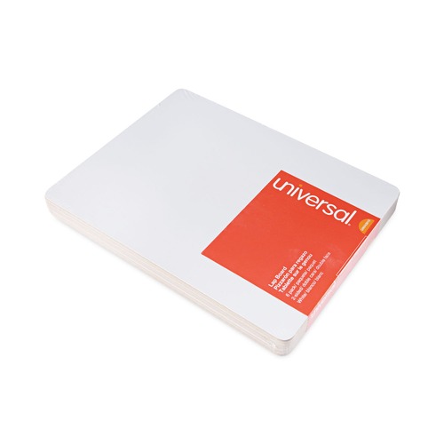 White Boards | Universal UNV43910 11.75 in. x 8.75 in. Unruled Lap/Learning Dry-Erase Board - White Surface (6/Pack) image number 0