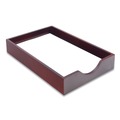  | Carver CW07223 10.25 in. x 15.25 in. x 2.5 in. Hardwood Stackable Letter Desk Trays - Mahogany image number 2