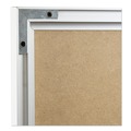 Office Jansan | U Brands 3890U00-01 23 in. x 17 in. 4N1 Magnetic Dry Erase Combo Board - Tan/White Surface, Silver Aluminum Frame image number 1