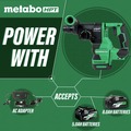 Just Launched | Metabo HPT DH3628DAQ4M 36V MultiVolt Brushless SDS-Plus Lithium-Ion 1-1/8 in. Cordless Rotary Hammer with UVP (Tool Only) image number 2