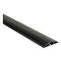 Office Cable Management | Innovera IVR39665 2.5 in. x 0.5 in. Channel, 72 in. Long, Floor Sleeve Cable Management - Black image number 1