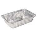 Bulk Savings Pricing 2 | Handi-Foil 206230 5.94 in. x 8.44 in. x 1.81 in. 2.25 lbs. Capacity Aluminum Oblong Pan - Silver (500/Carton) image number 2