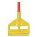 Mops | Rubbermaid Commercial FGH14600RD00 60 in. Invader Fiberglass Side-Gate Wet-Mop Handle - Red/Yellow image number 2